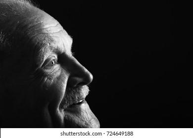 Beautiful black and white portrait from Grandpa