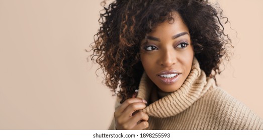 Beautiful black woman . Beauty portrait of african american woma