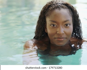 Beautiful Black Woman At Spa