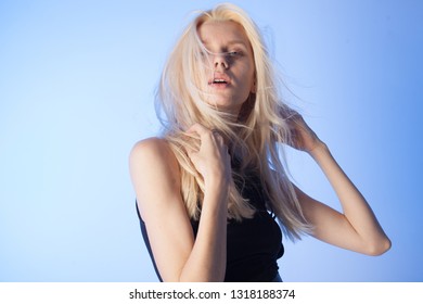 Blue Eyes Blonde Hair Model Stock Photos Images Photography