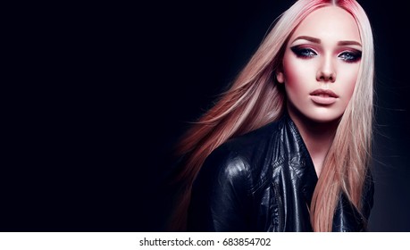 Imagenes Fotos De Stock Y Vectores Sobre Pink Colored Hair