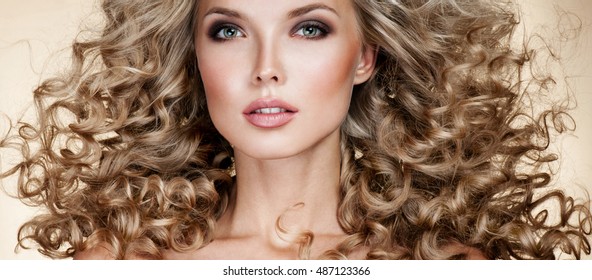 Model Curly Hair Stock Photos Images Photography Shutterstock