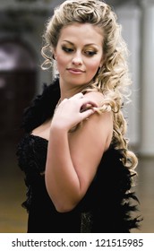 Prom Hair Down And Curly Images Stock Photos Vectors Shutterstock
