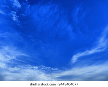 Beautiful Blue Cloudy Sky with beautiful patterns.