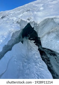 Beautiful Blue Ice From The Ice Caves At Mendenhall Glacier