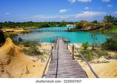 beautiful blue lake in bintan island,indonesia - Shutterstock ID 2235037457