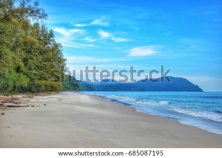 Beautiful Blue Sea Tropical Maldive Romantc Stock Photo Edit Now