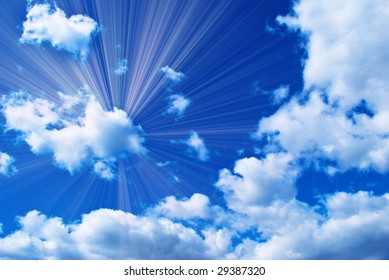 Beautiful blue sky - Shutterstock ID 29387320