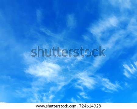 beautiful blue sky and clouds