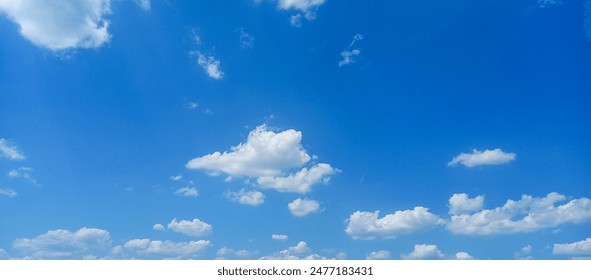 Beautiful blue sky clouds for background. - Powered by Shutterstock