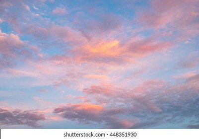 Beautiful Blue Sky With Clouds Background.Sky Clouds.Sky With Clouds Weather Nature Cloud Blue