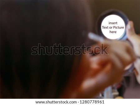 Similar – Image, Stock Photo Baby sleeping on a blanket while her mother looks