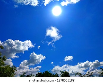 Beautiful blus sky with clouds