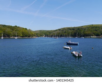 Beautiful Boats In Fowey Estuary