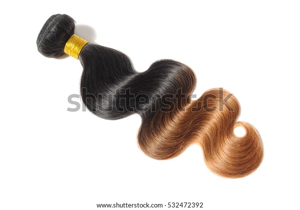 Beautiful Body Wave Black Light Auburn Stock Photo Edit Now