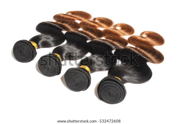 Beautiful Body Wave Black Light Auburn Stock Photo Edit Now