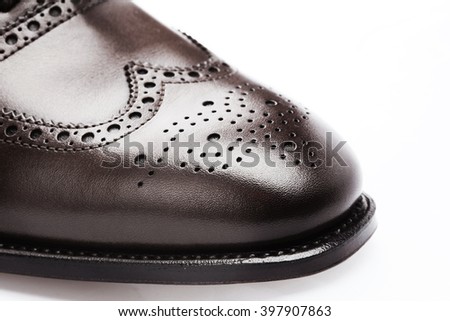 beautiful boots closeup leather black fashion collection