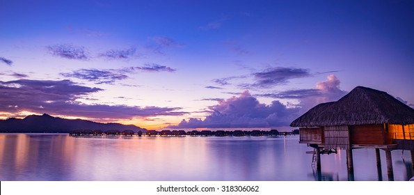 Beautiful Bora Bora At Sunset