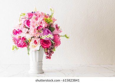 Beautiful Bouquet Flower In Vase