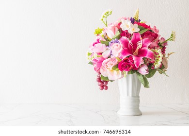 Beautiful Bouquet Flower In Vase