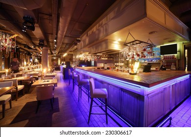 beautiful brand new european restaurant in downtown - Powered by Shutterstock