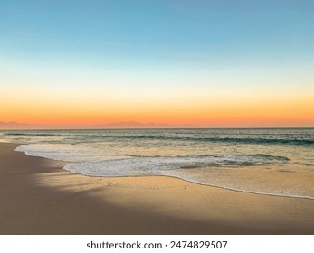beautiful breathtaking sunset in muizenberg beach landscape - Powered by Shutterstock
