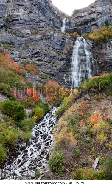 Beautiful Bridal Veil Falls Provo Canyon Stock Photo Edit Now