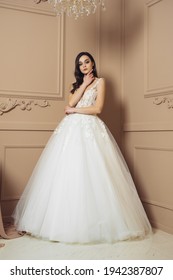 Beautiful Bride In A Luxurious Wedding Dress