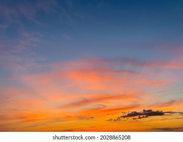 beautiful bright colors of the sunset, natural colors of the sky after the sunset, magic sky background