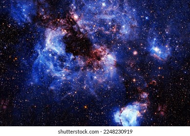 Beautiful, bright, distant galaxy. Background texture. Elements of this image furnished by NASA. High quality photo