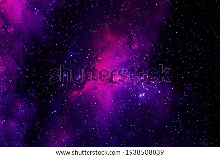 A beautiful, bright space nebula. Elements of this image were furnished by NASA. High quality photo