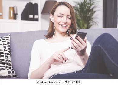 Beautiful Brown Haired Girl Sitting On Stock Photo 387501880 | Shutterstock