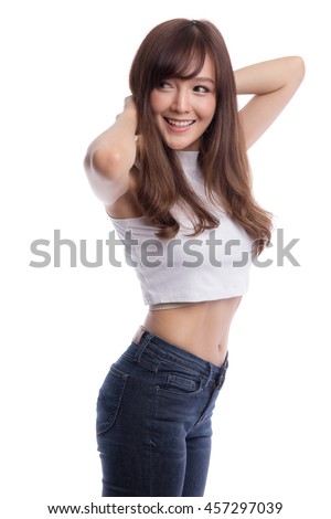 asian girl in jeans Jennifer beals boobs l word