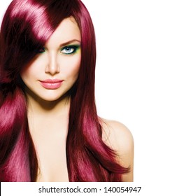 Imagenes Fotos De Stock Y Vectores Sobre Women Hair Purple