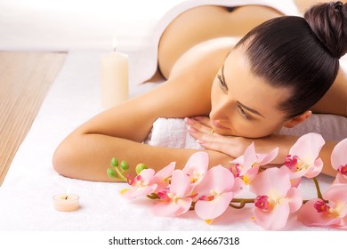 Beautiful Brunette Massage Parlor Spa Stock Photo 246667279 Shutterstock