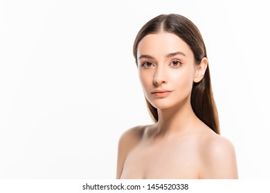 Стоковая фотография Beautiful Brunette Naked Woman Perfect Skin Shutterstock