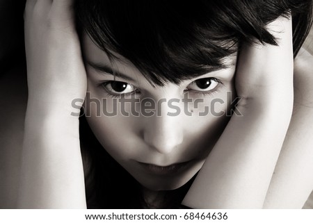 Similar – Image, Stock Photo reverie Woman Face Eyes