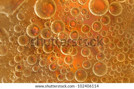 Beautiful bubbles in molten sugar