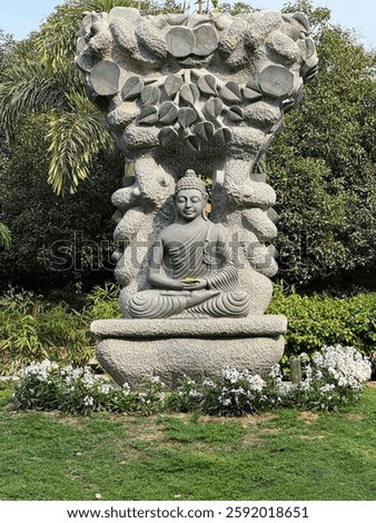 Beautiful budhist background with budhist 