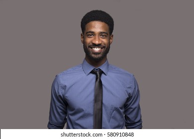 Beautiful Business Man In Front Of A Colored Background