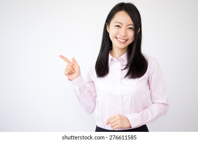 指差し 女性 の写真素材 画像 写真 Shutterstock