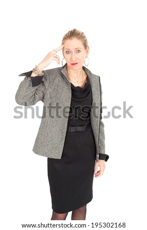 Beautiful businesswoman posing