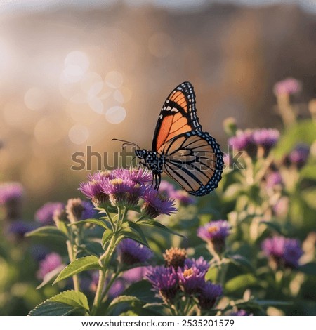 Beautiful butterfly with detailed design