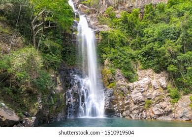 Beautiful Cachoeira Serra Azul With Pool In Lush Brazilian Rainforest, Cerrado, Bom Jardim, Mato Grosso, Brazil