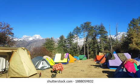 Beautiful Camping Site Auli Uttarakhand India Stock Photo 1888059832 ...