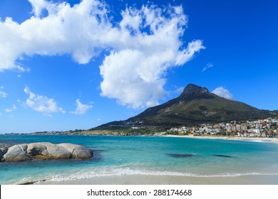 Beautiful Camps Bay Beach and Lion Head Mountain Chain, Cape Town, South Africa - Powered by Shutterstock