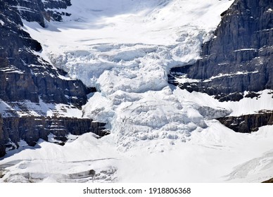 Beautiful Canada. Banff National Park. Athabasca Glacier Snow Bus In Banff Or Ice Land.