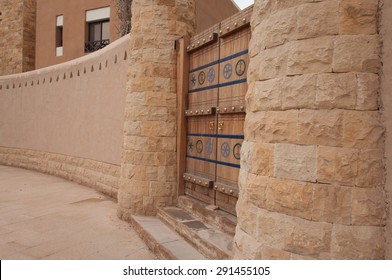 Beautiful Carved Door In Riyadh, Saudi Arabia.