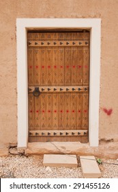 Beautiful Carved Door In Riyadh, Saudi Arabia.