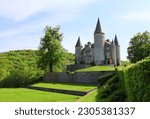 
Beautiful castle of Vêves in Houyet, Belgium.